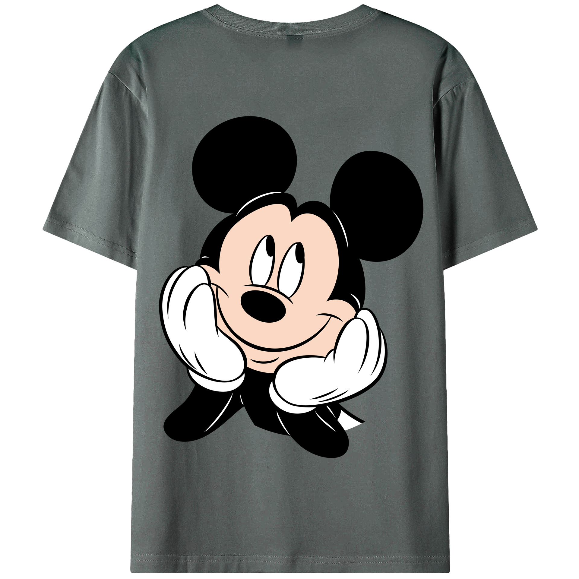 （画像用） ミッキーマウス Mickey Mouse 綿100％半袖Tシャツ（背面プリント）